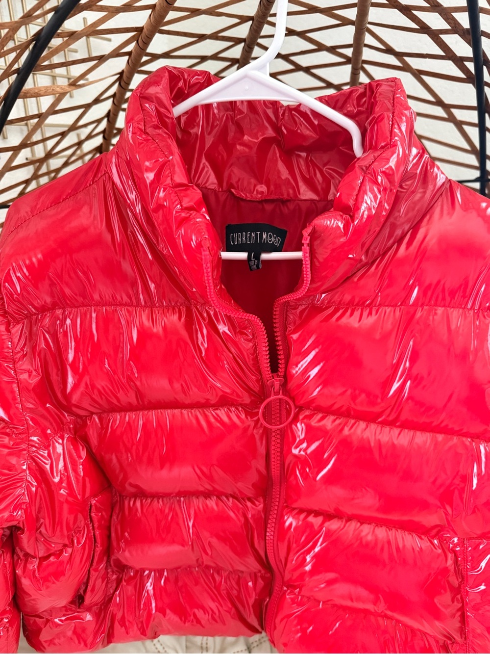 Current Mood Shiny Red Kids Puffer Jacket